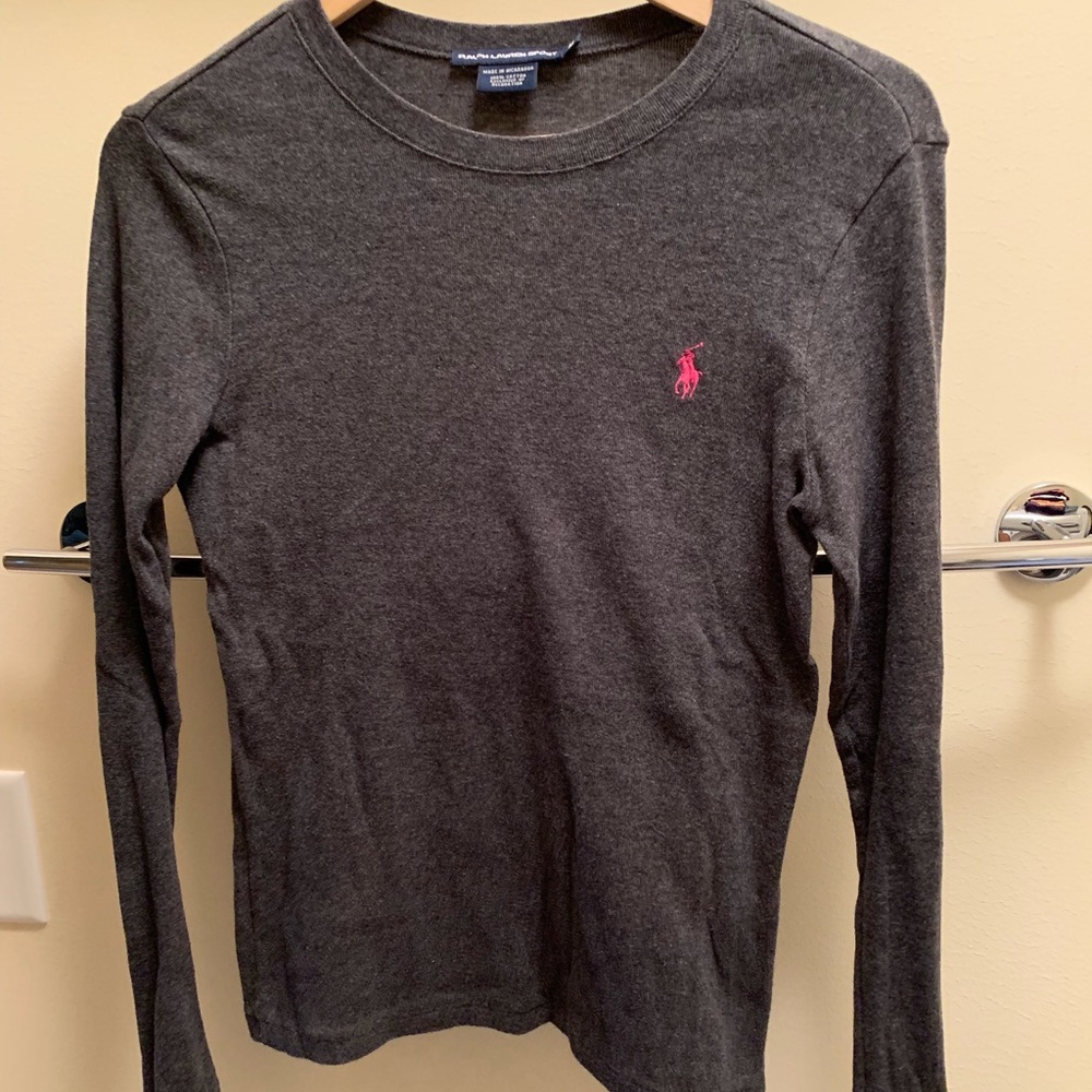 Polo long sleeve crew tee